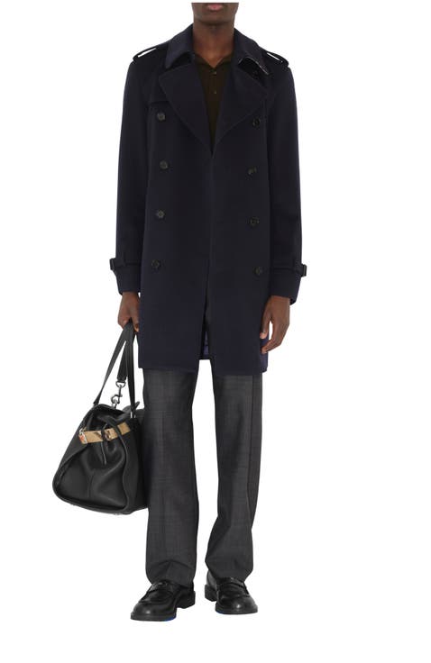 Mid-length Cashmere Trench Coat