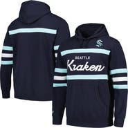 Mitchell & Ness Men's Mitchell & Ness Deep Sea Blue Seattle Kraken Head Coach Pullover Hoodie
