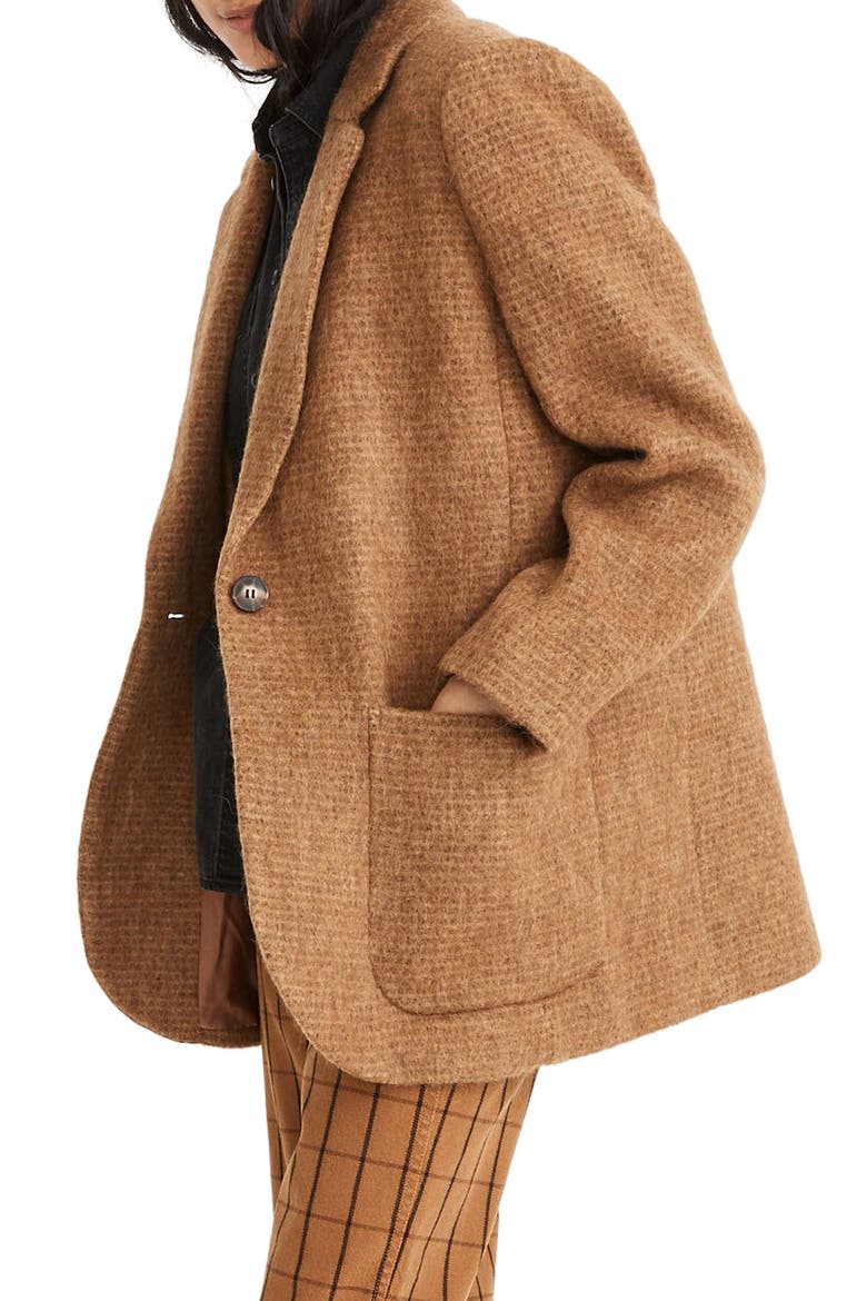 Larsen Bouclé Blazer, Alternate, color, TOFFEE