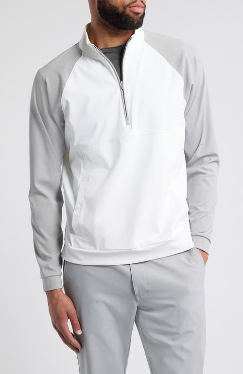 johnnie-O Armstrong Water Resistant Performance Half Zip Pullover in White  product
