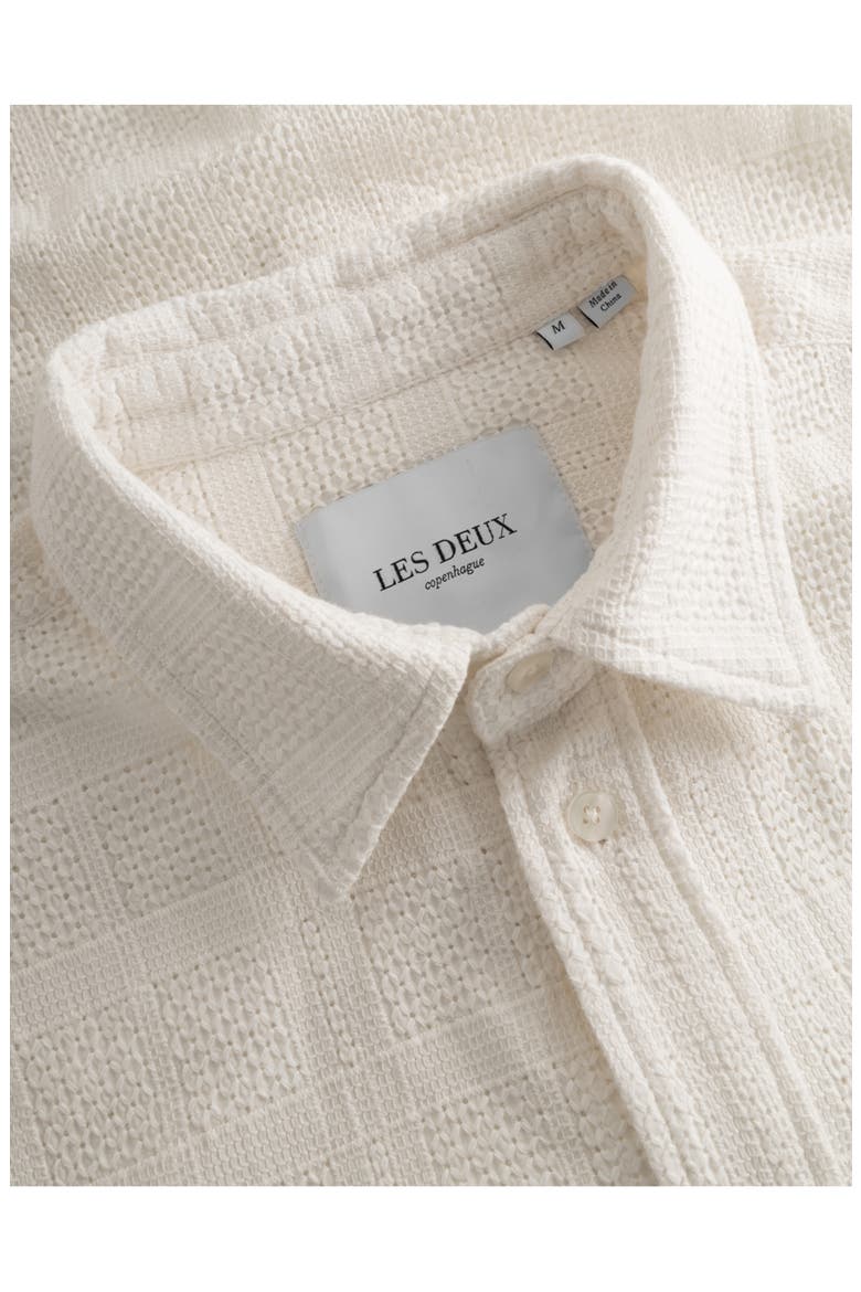 Charlie Short Sleeve Button-Up Shirt, Alternate, color, LIGHT IVORY