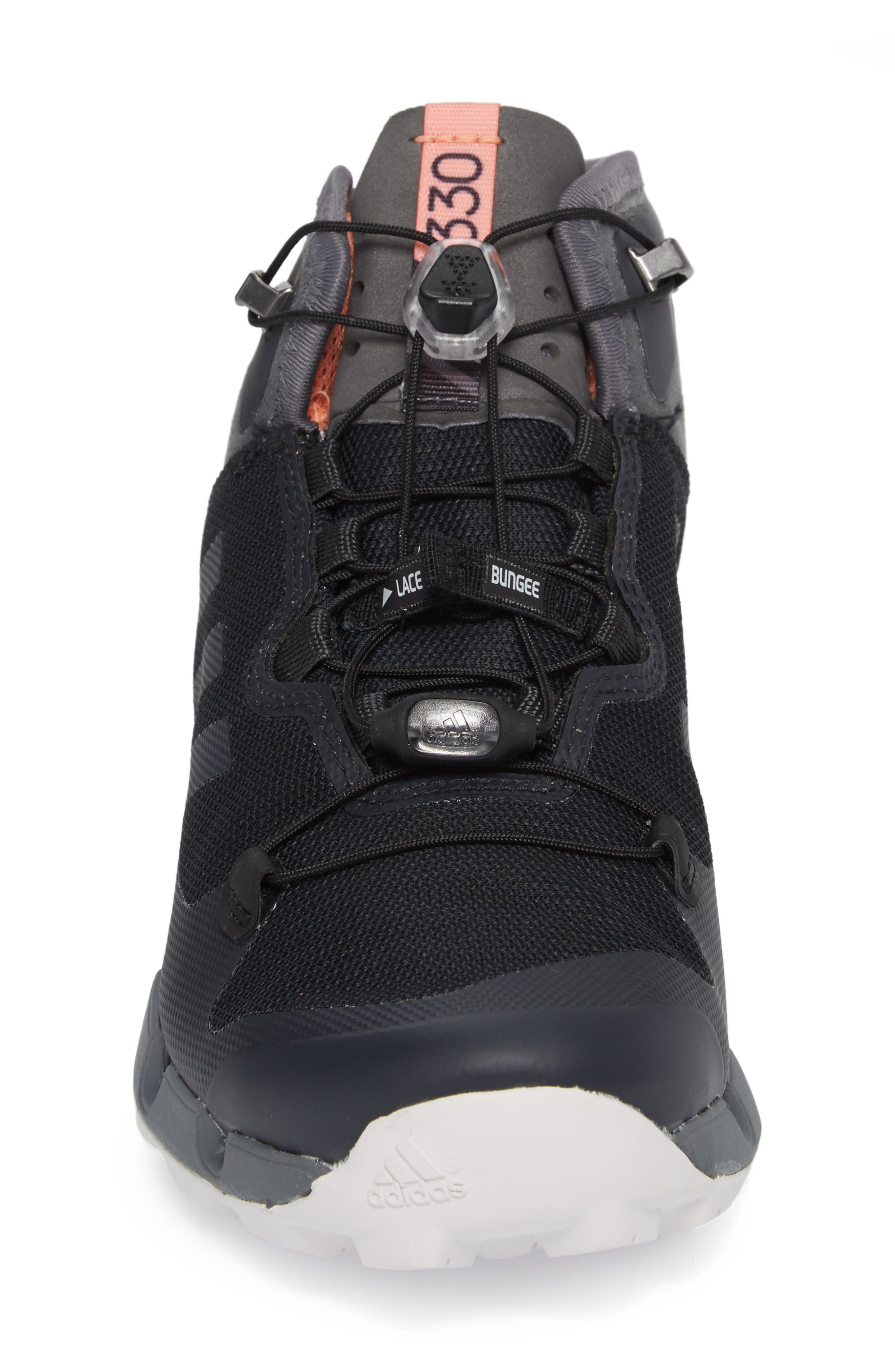 Terrex Fast Mid Gore-Tex® Hiking Boot, Alternate, color, BLACK/ GREY FIVE/ CHALK CORAL