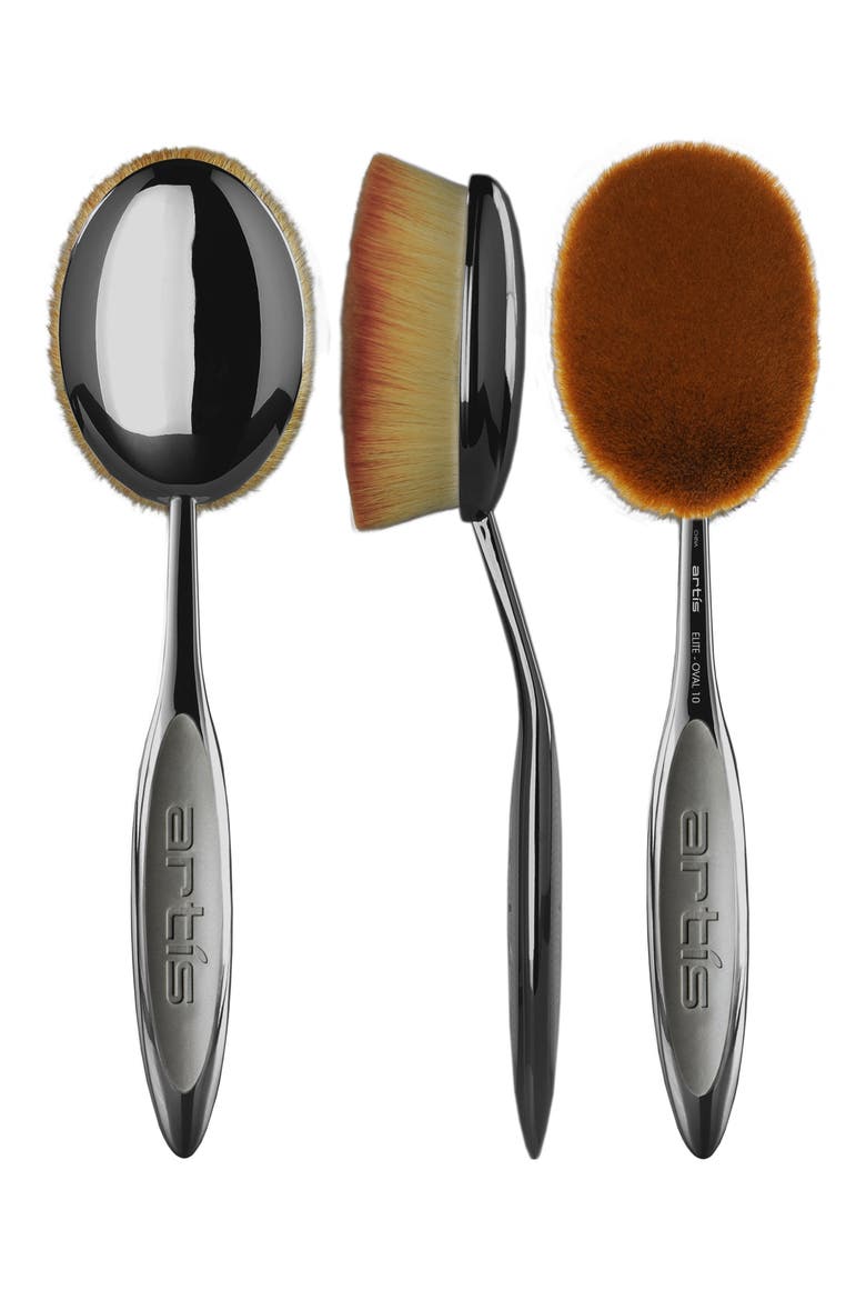 Elite Oval 10 Brush, Alternate, color, SMOKE
