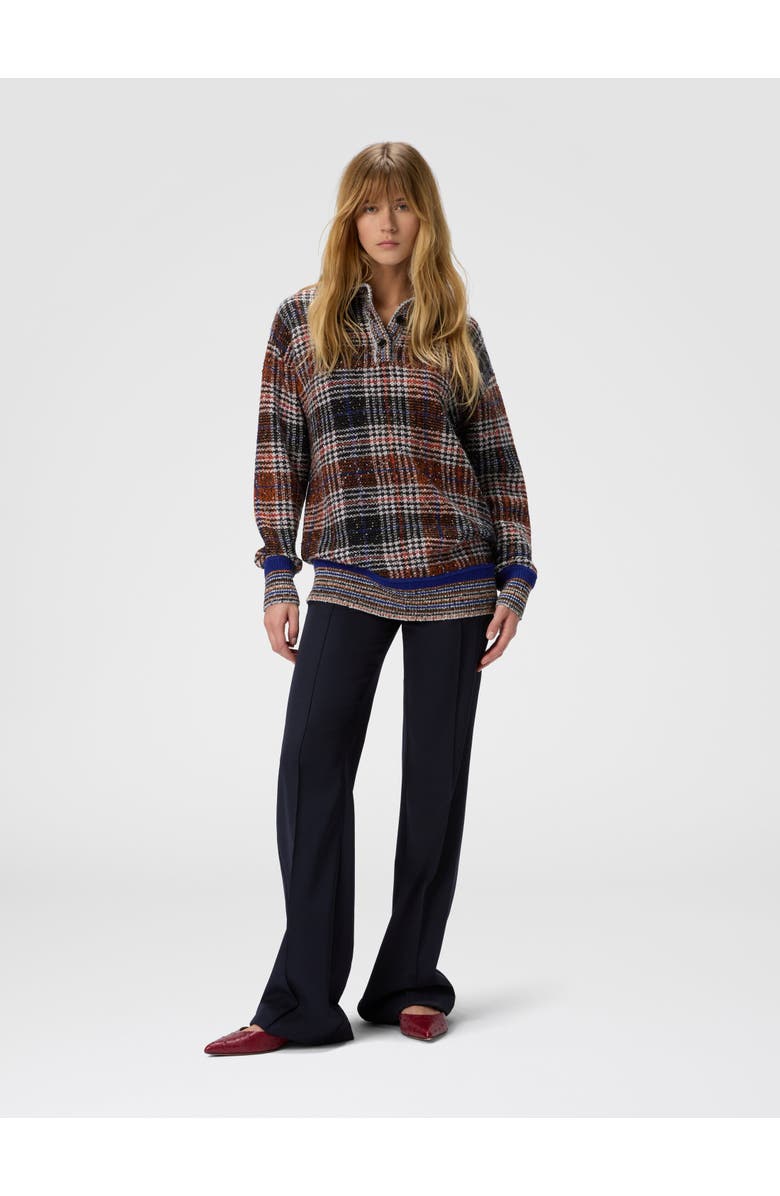 Missoni High-neck Sweater With Check Pattern, Alternate, color, Multicoloured
