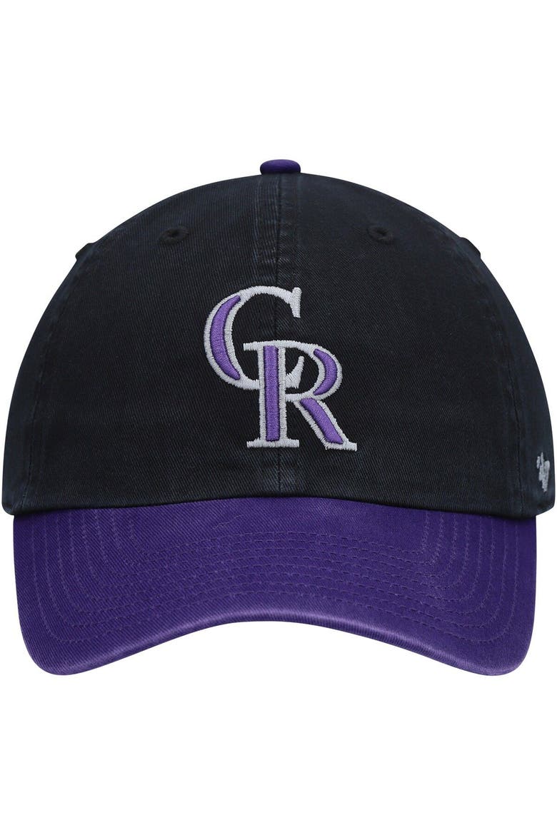 Men's '47 Black Colorado Rockies Clean Up Adjustable Hat, Alternate, color, Black