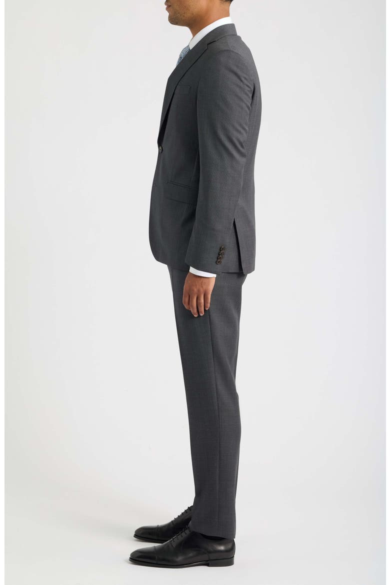 Esprit Birdseye Wool Suit, Alternate, color, GREY