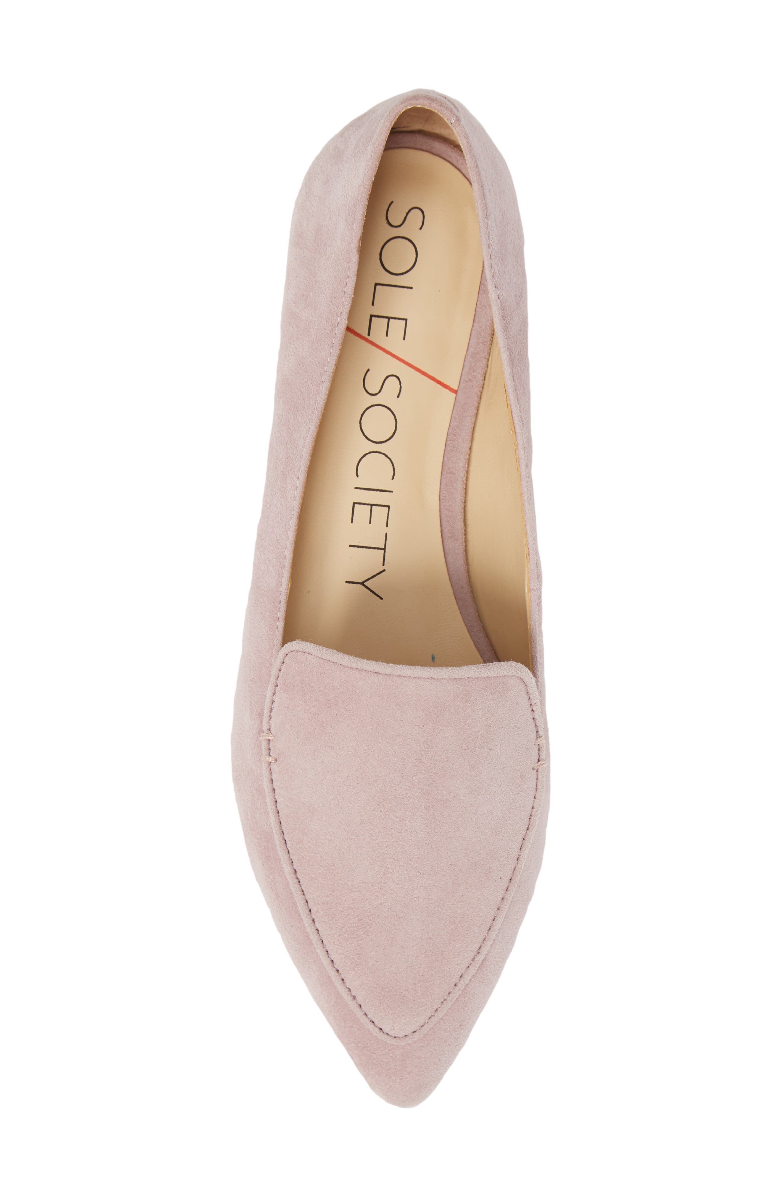 'Cammila' Pointy Toe Loafer, Alternate, color, LAVENDER