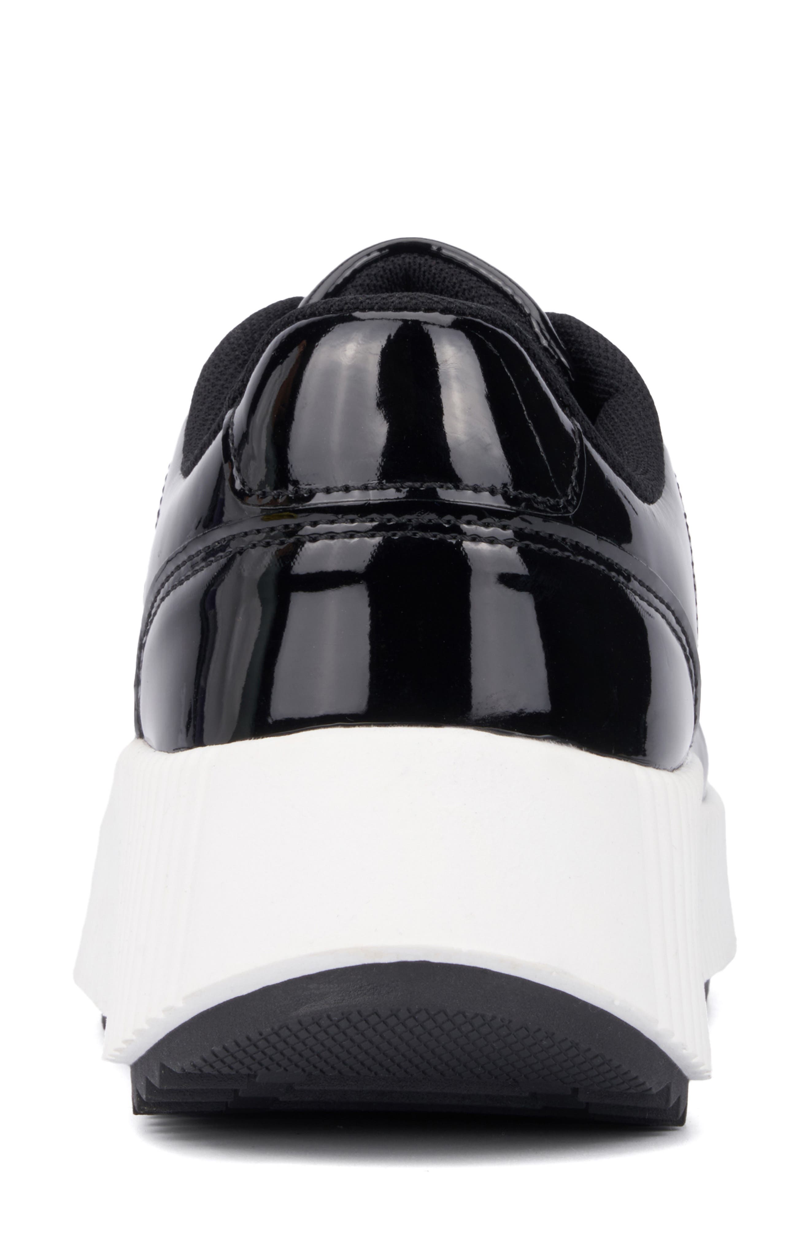 NEW YORK AND COMPANY Tana Platform Sneaker, Alternate, color, Black Glitter