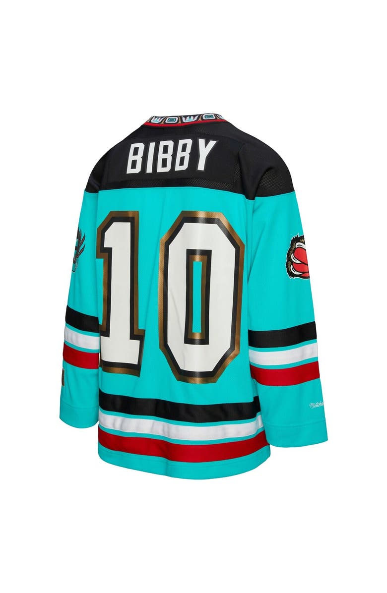 Mitchell & Ness Unisex Mitchell & Ness Mike Bibby Turquoise Vancouver Grizzlies Maxxed Out Fashion Hockey Jersey, Alternate, color, Turquoise