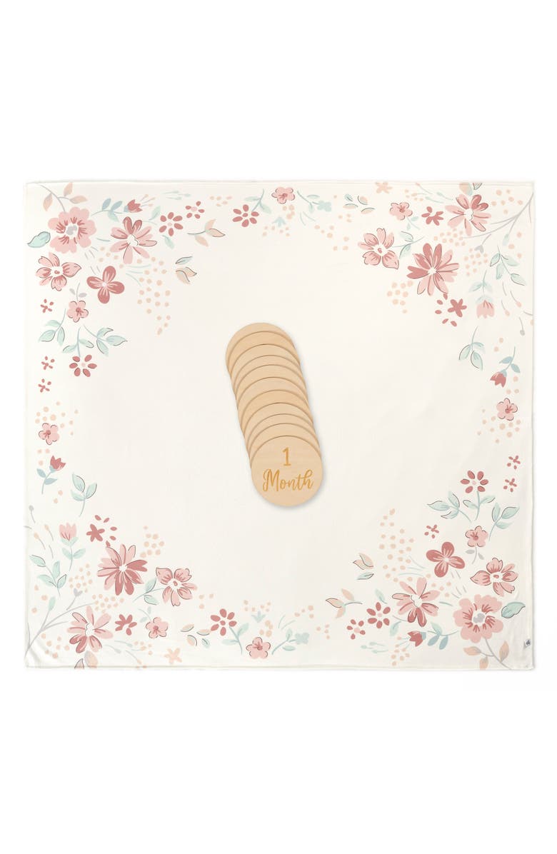 Just Born Floral & Wood Milestone Gift Set, Alternate, color, Floral & Wood