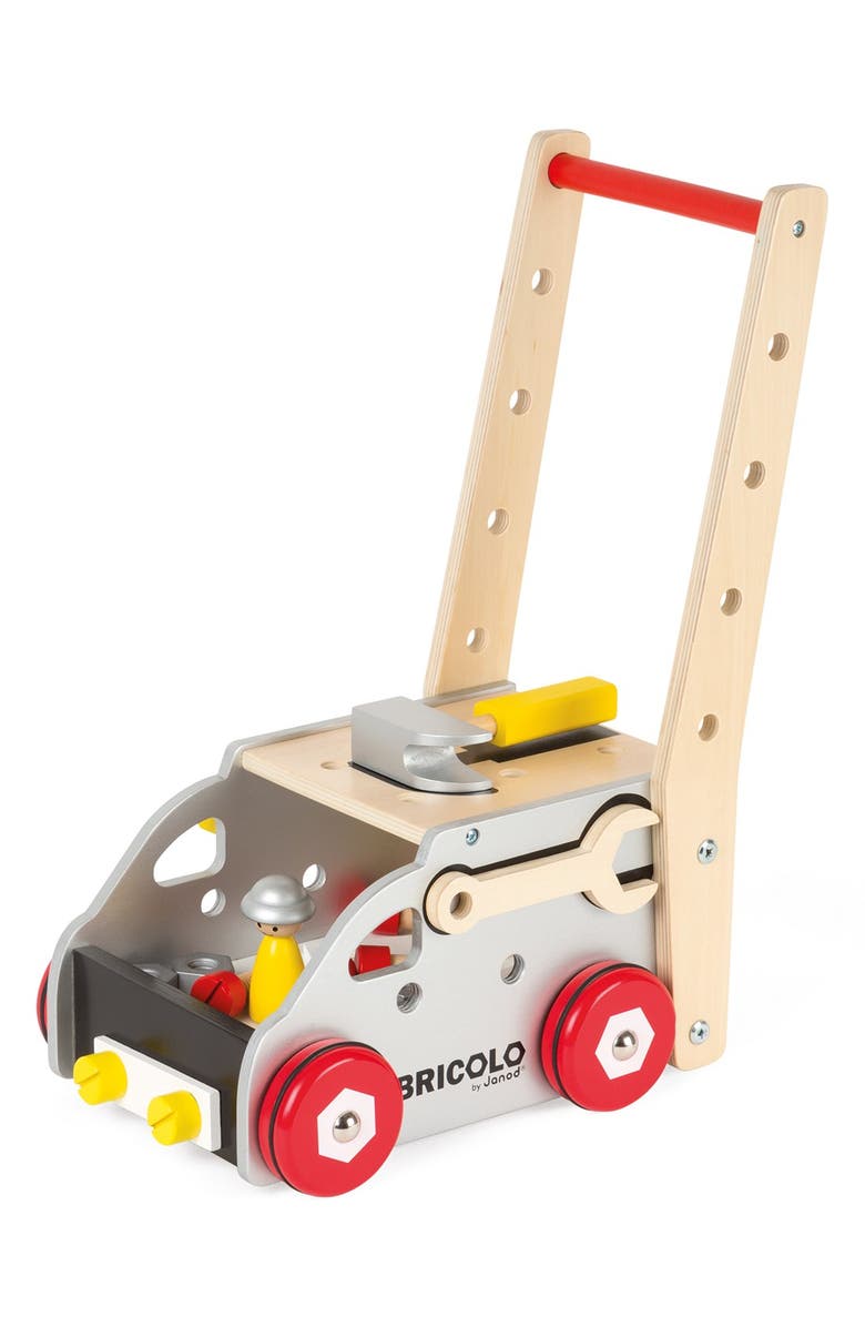 Janod 'Bricolo Redmaster Workbench and Trolley' Toy Set, Main, color, 