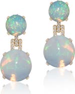 GOSHWARA Rock 'n' Roll Double Sphere Drop Earrings