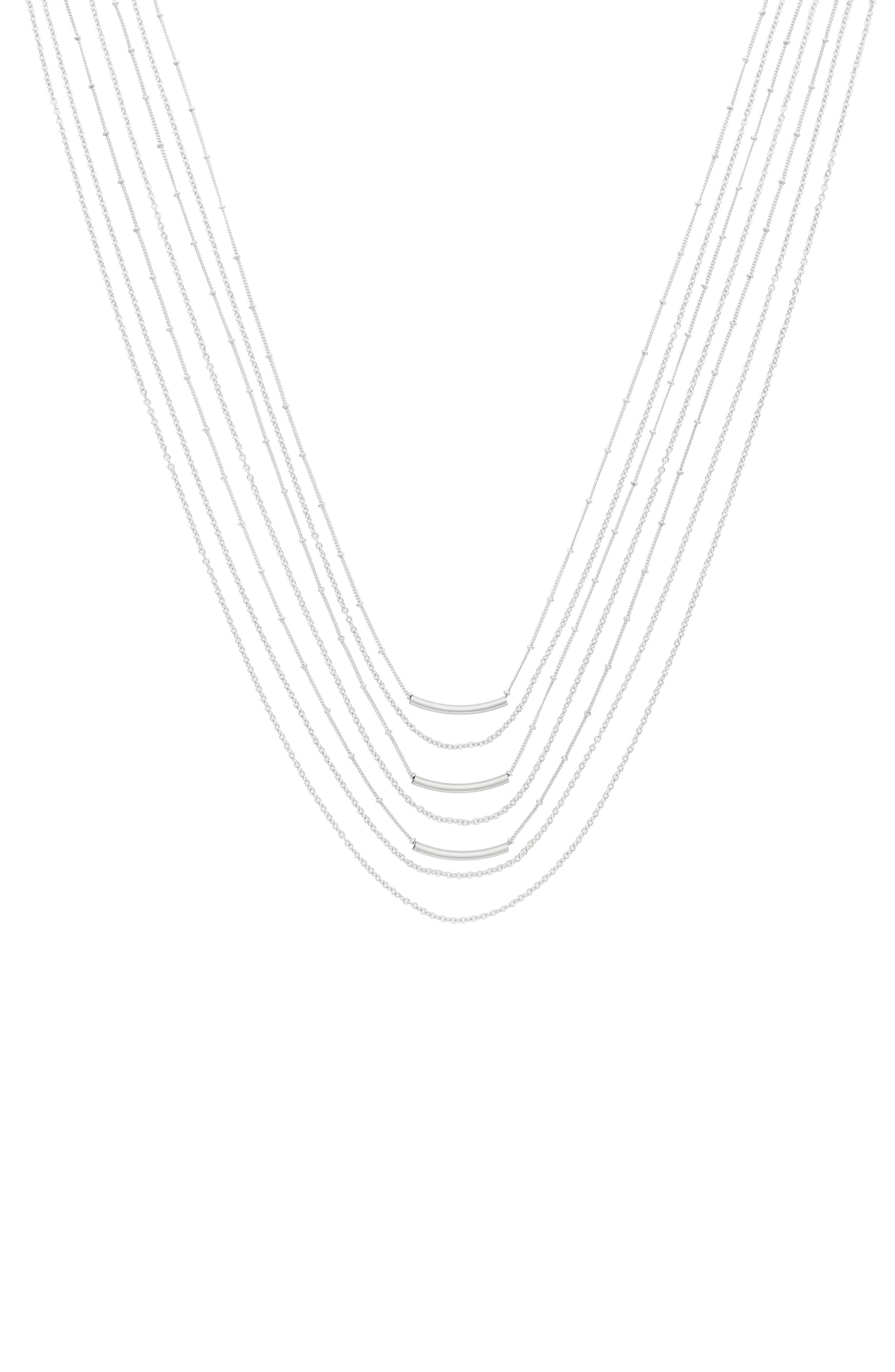 OLIVIA WELLES Multilayered Chain Necklace