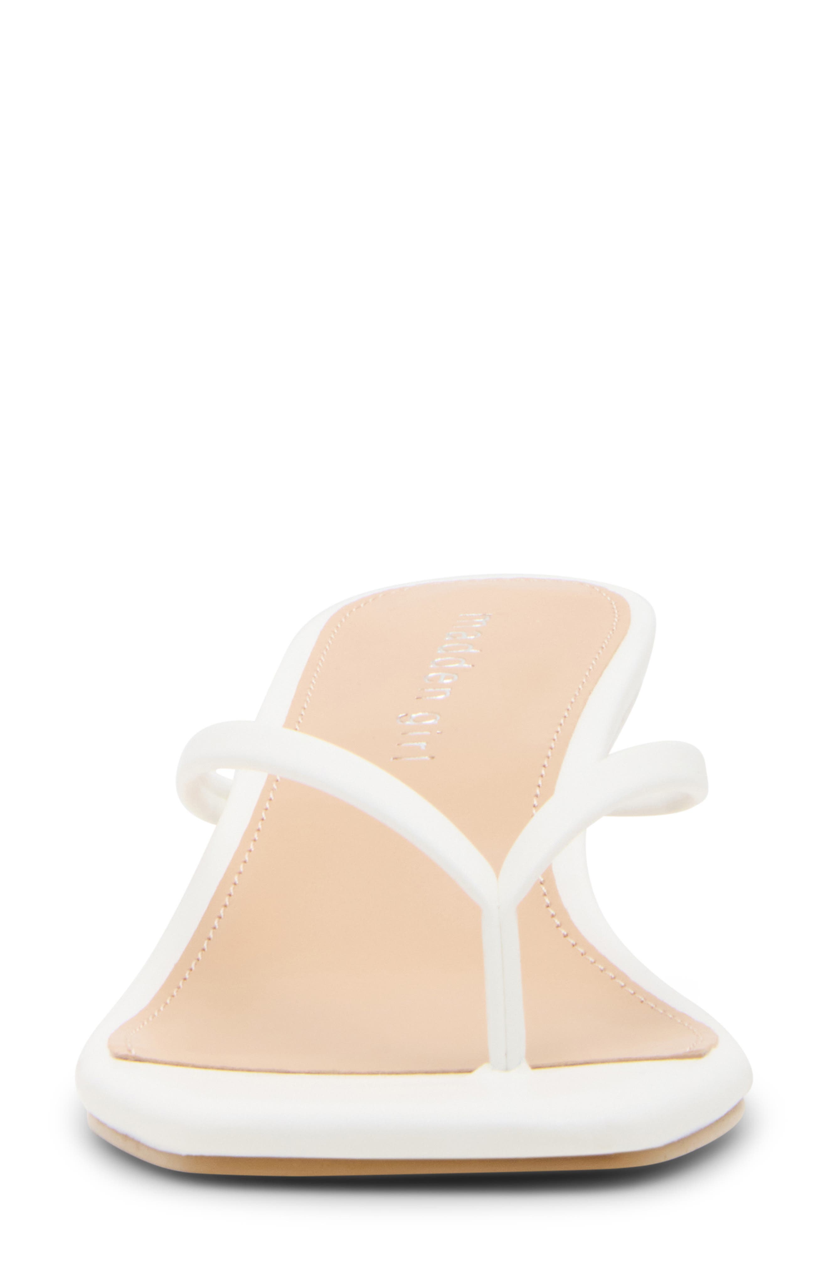 Charlenne Kitten Heel Thong Sandal, Alternate, color, WHITE PARIS