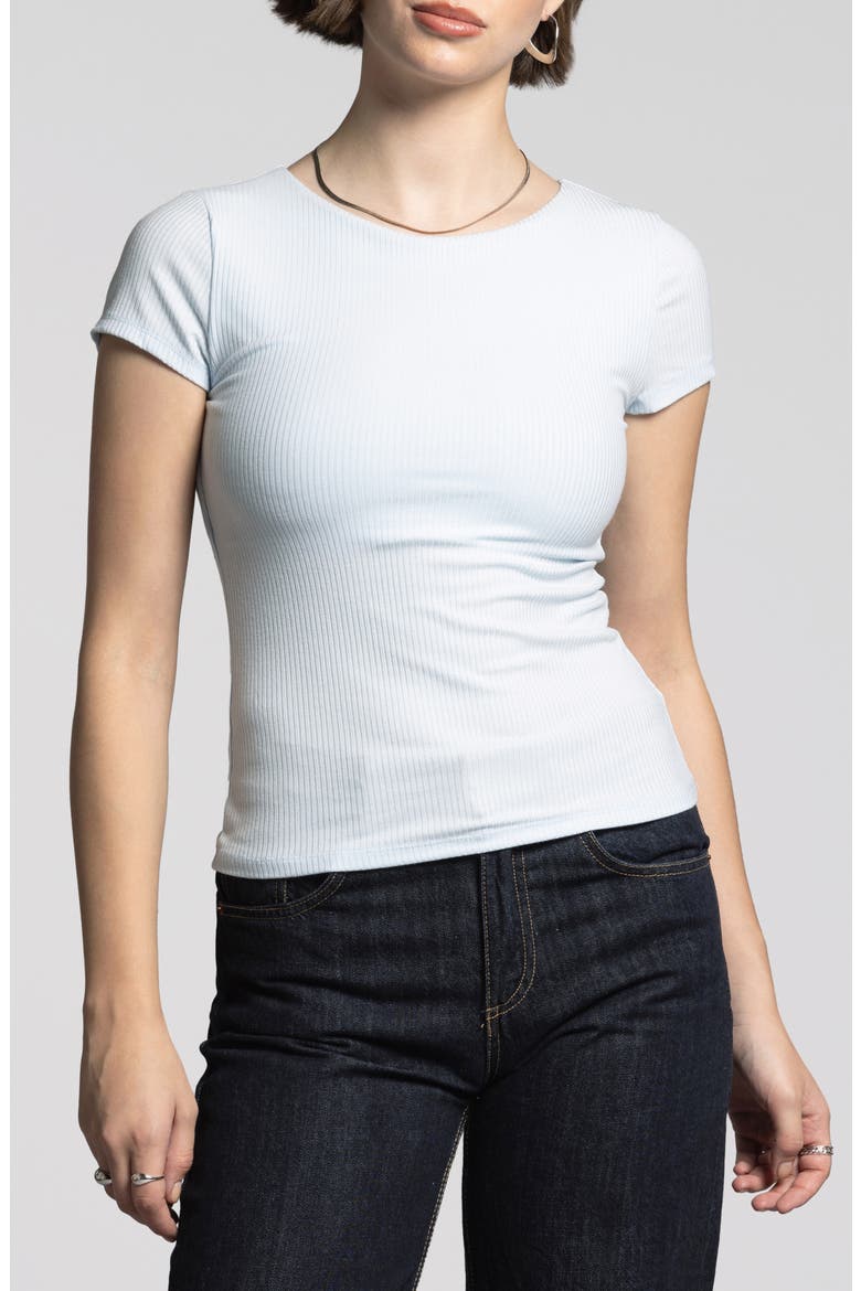 Charlene Rib Top, Main, color, ICE WATER
