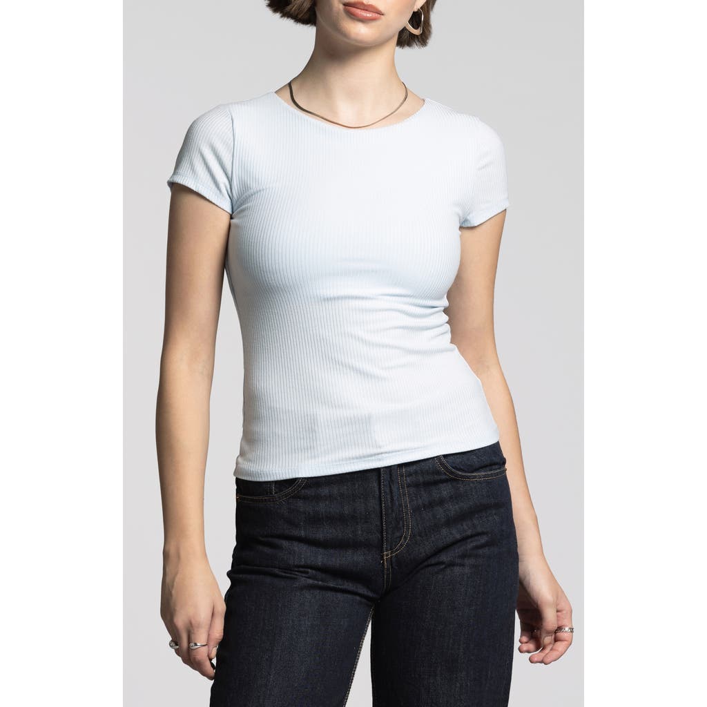 Weekend Los Angeles Charlene Rib Top In Ice Water
