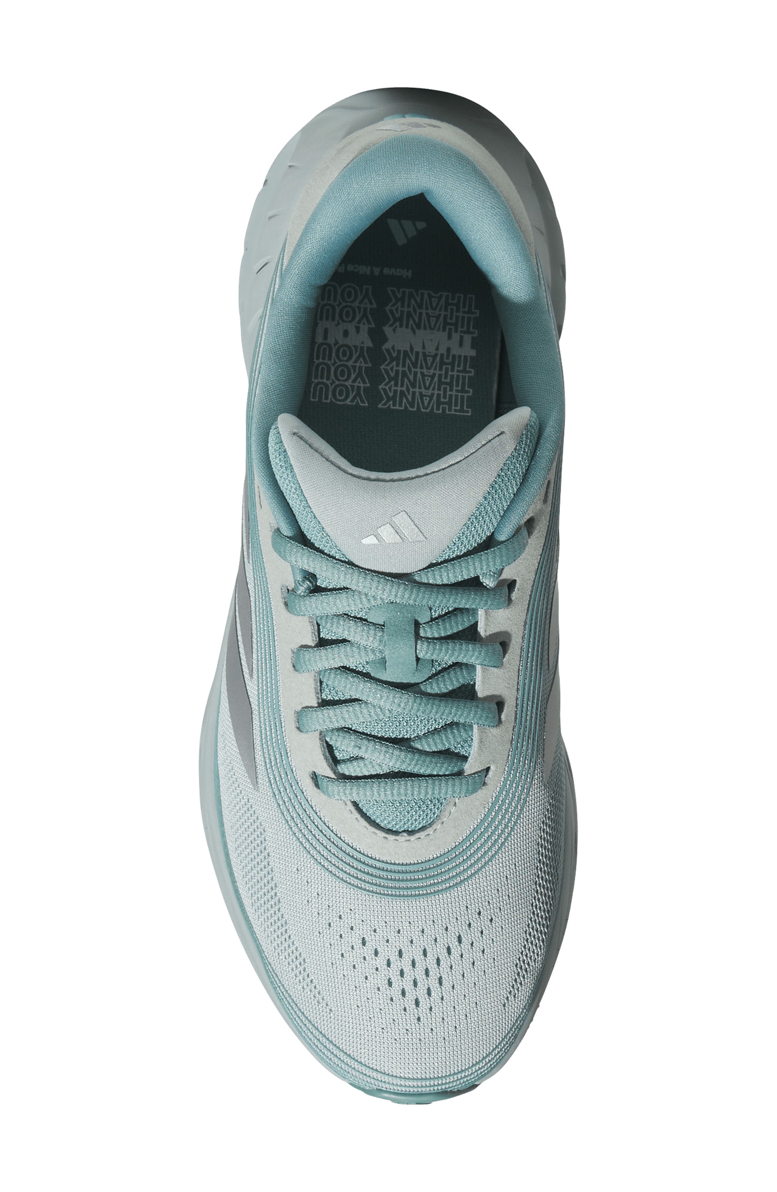 Adipure Shift Running Shoe, Alternate, color, SAGE/ GREY ONE/ SILVER GREEN