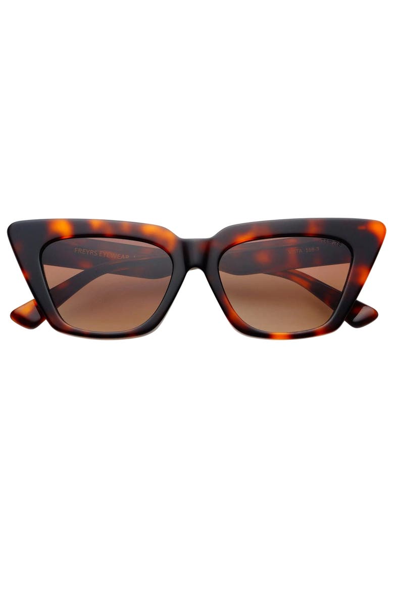 Vista Cat Eye Sunglasses, Main, color, Brown Tortoise