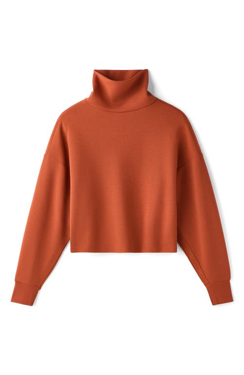Rhone Dreamglow Mock Neck Top In Orange