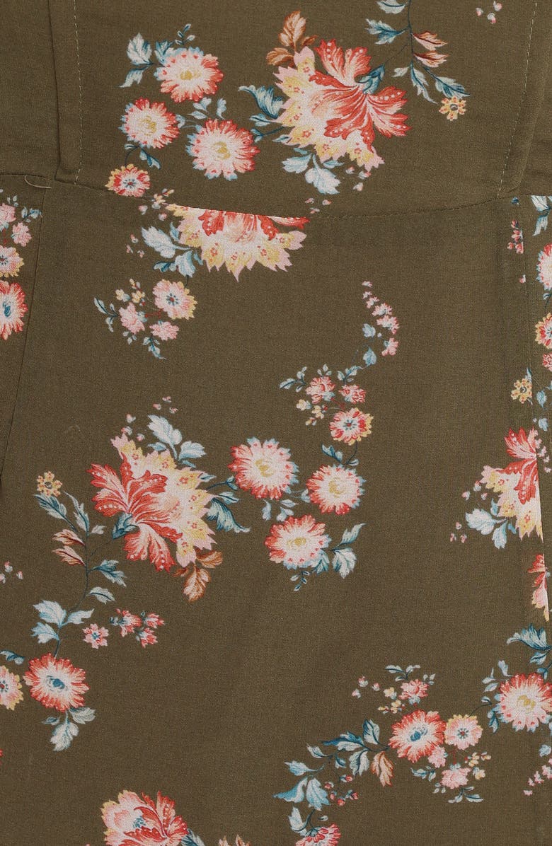 Petal & Pup Renita Floral Maxi Dress, Alternate, color, Olive Floral