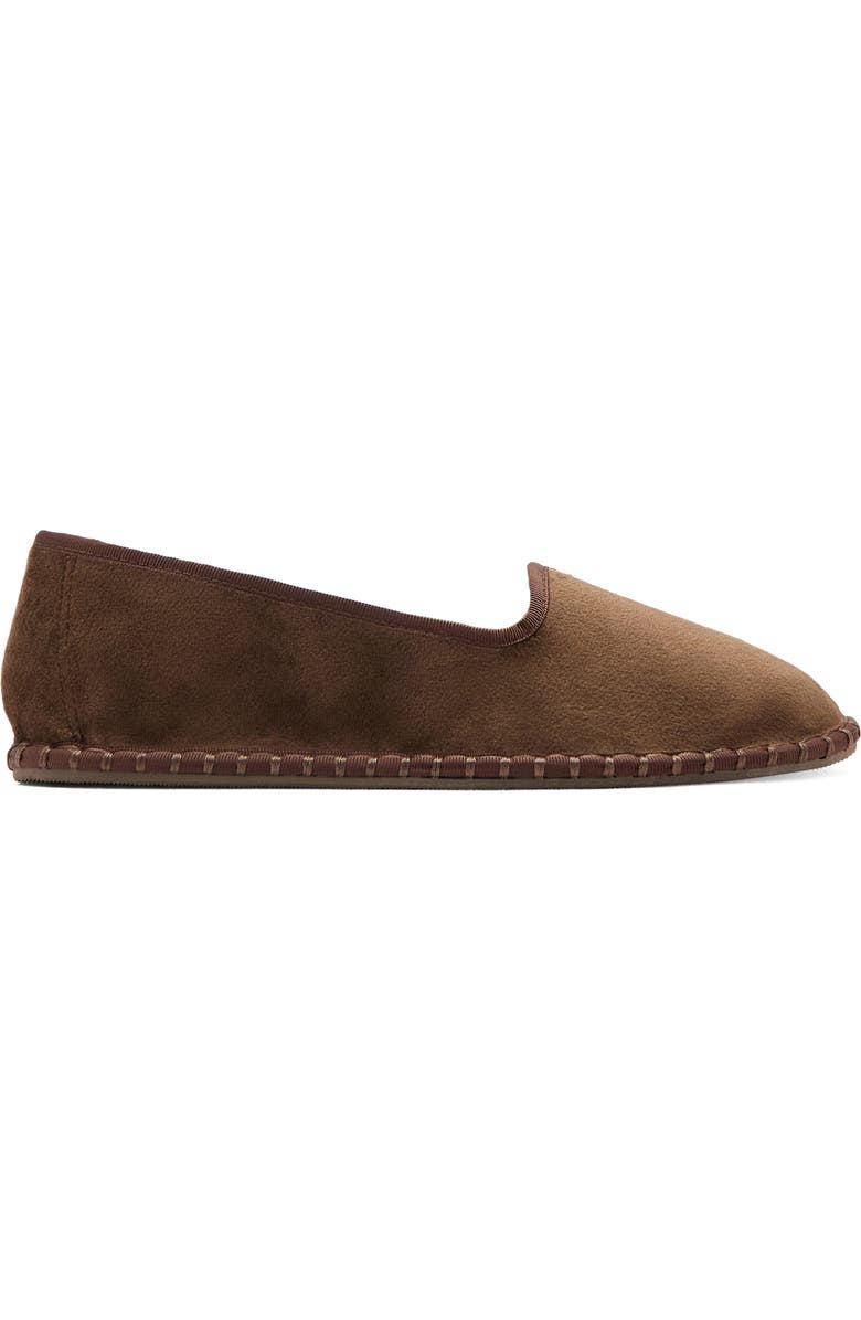 MANGO Velour Loafer, Alternate, color, Brown