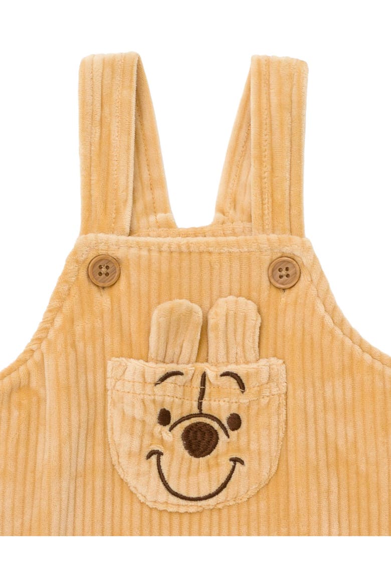 Winnie the Pooh 2-Piece Overalls and T-Shirt Set, Alternate, color, Mustard Winnie Pooh