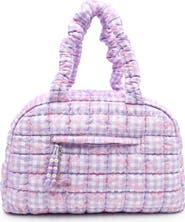 OMG Accessories Kids' Bow Scrunch Medium Duffle Bag