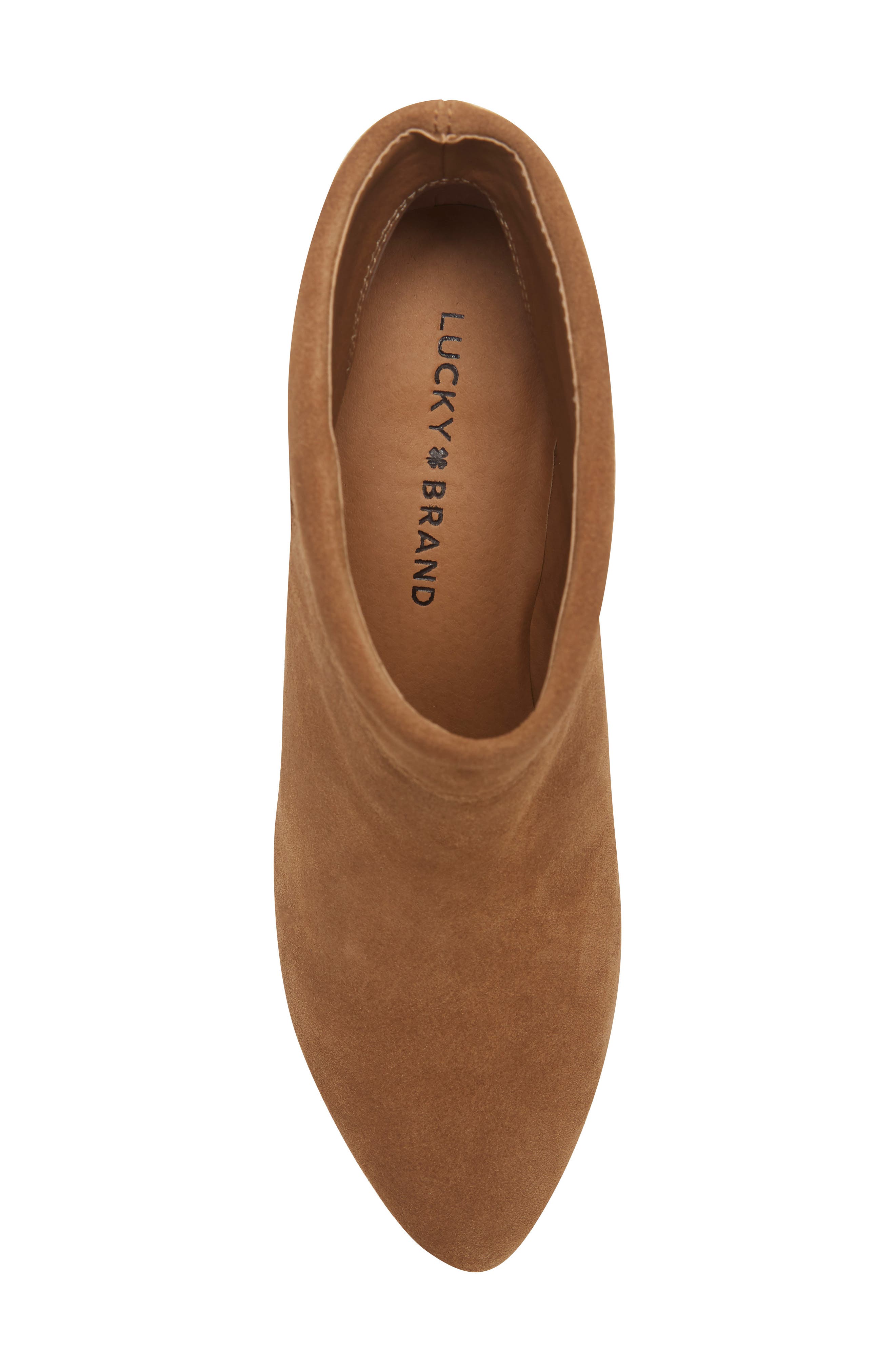Zakina Bootie, Alternate, color, HONEY SUEDE