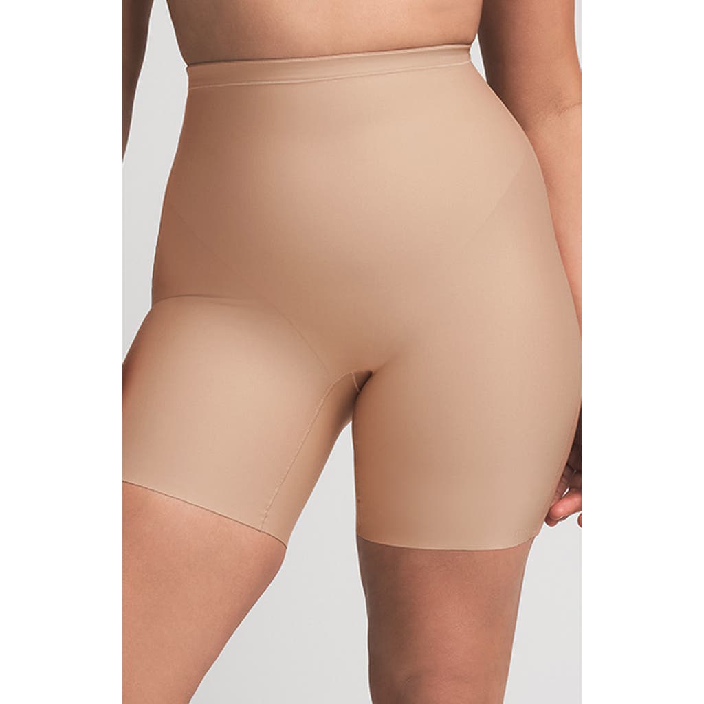 SKIMS Body Core Sculpt Mid Rise Shorts in Clay at Nordstrom, Size Small