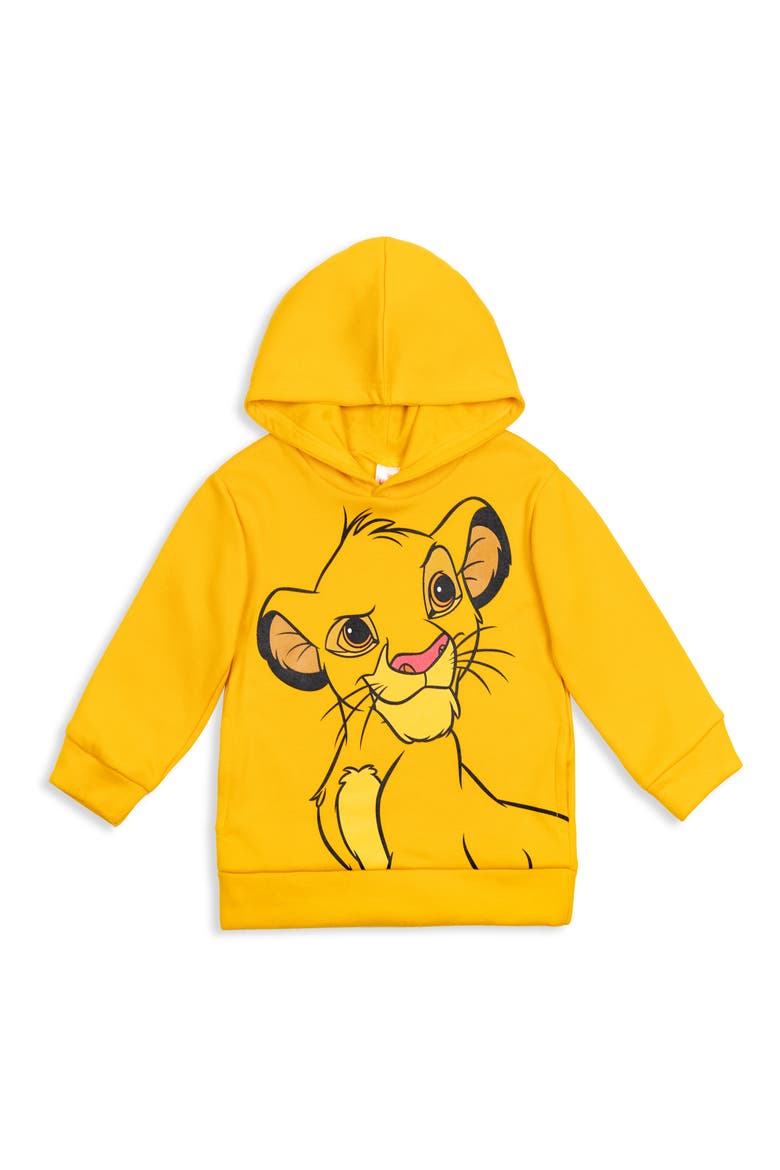 Lion King Simba Fleece 2-Piece Hoodie and Pants Set, Alternate, color, Simba Yellow Black