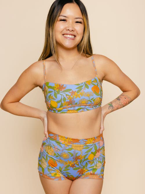 Kitty And Vibe Boyshort Bikini Bottoms In Aurelia