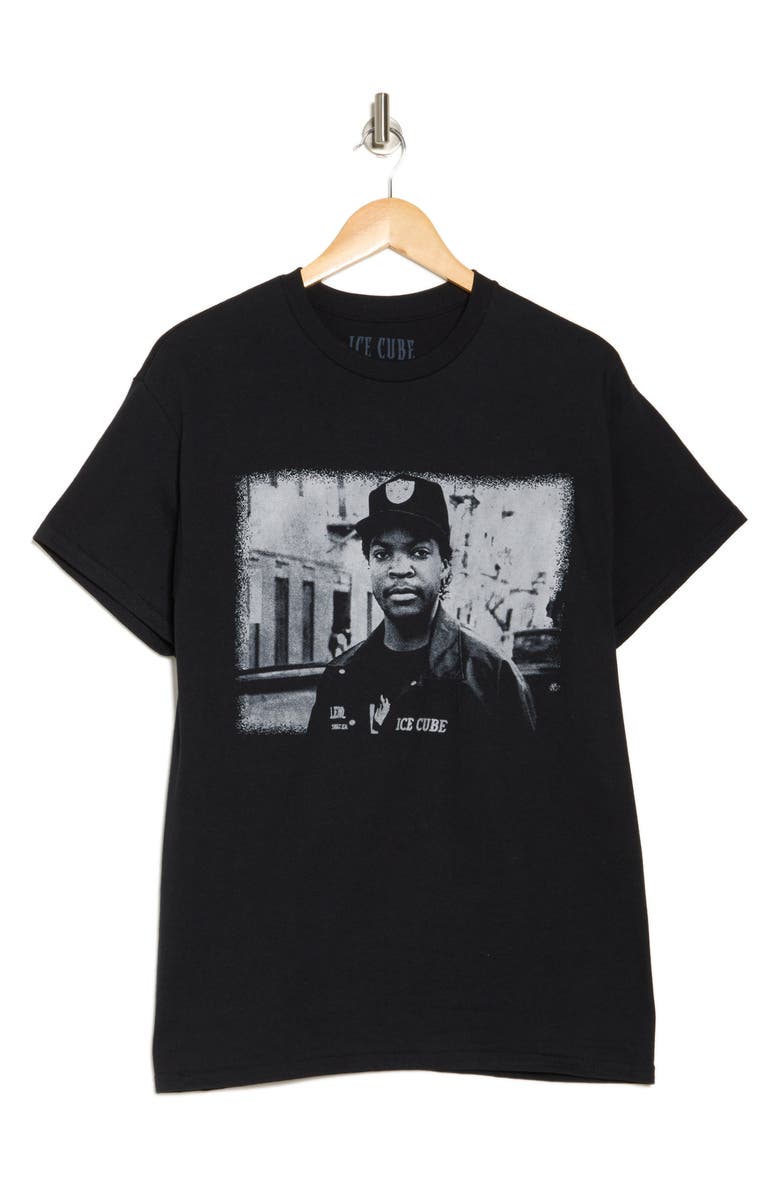 Merch Traffic Ice Cube Photo Cotton Graphic T-Shirt, Alternate, color,