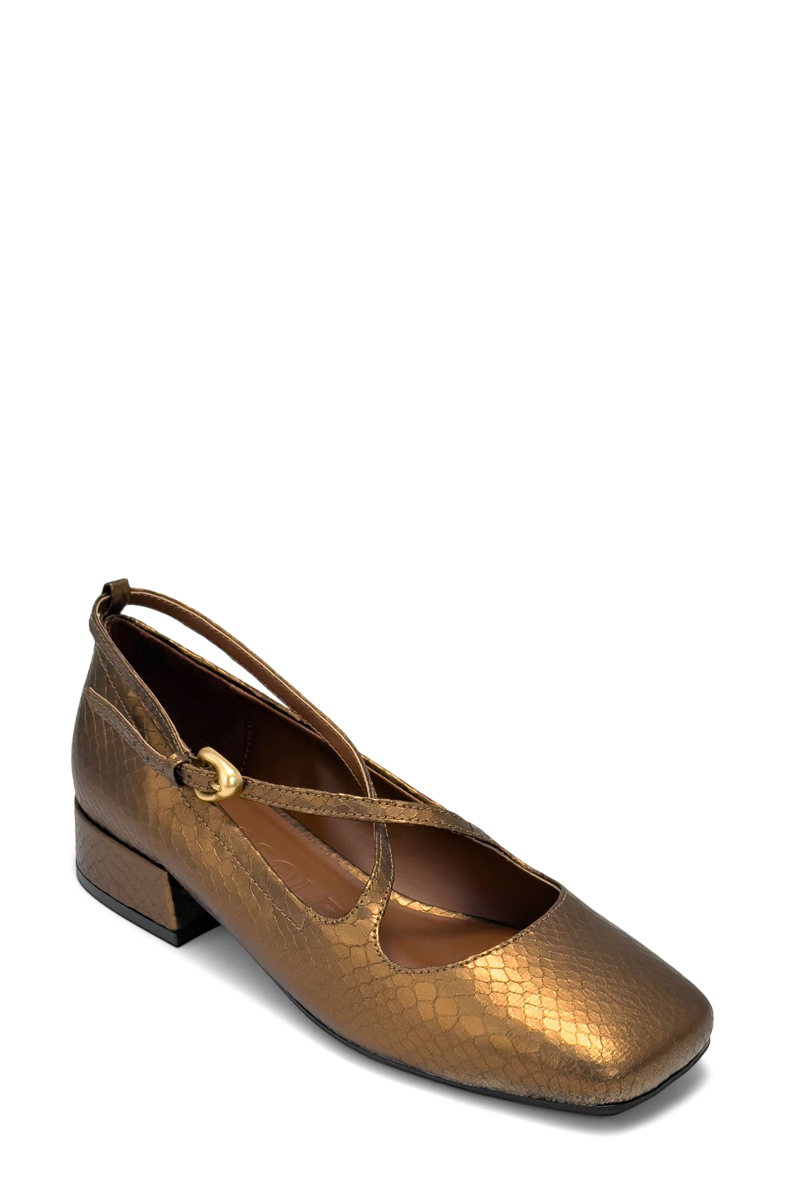 Irisa Faux Leather Mary Jane Pump, Main, color, BRONZE