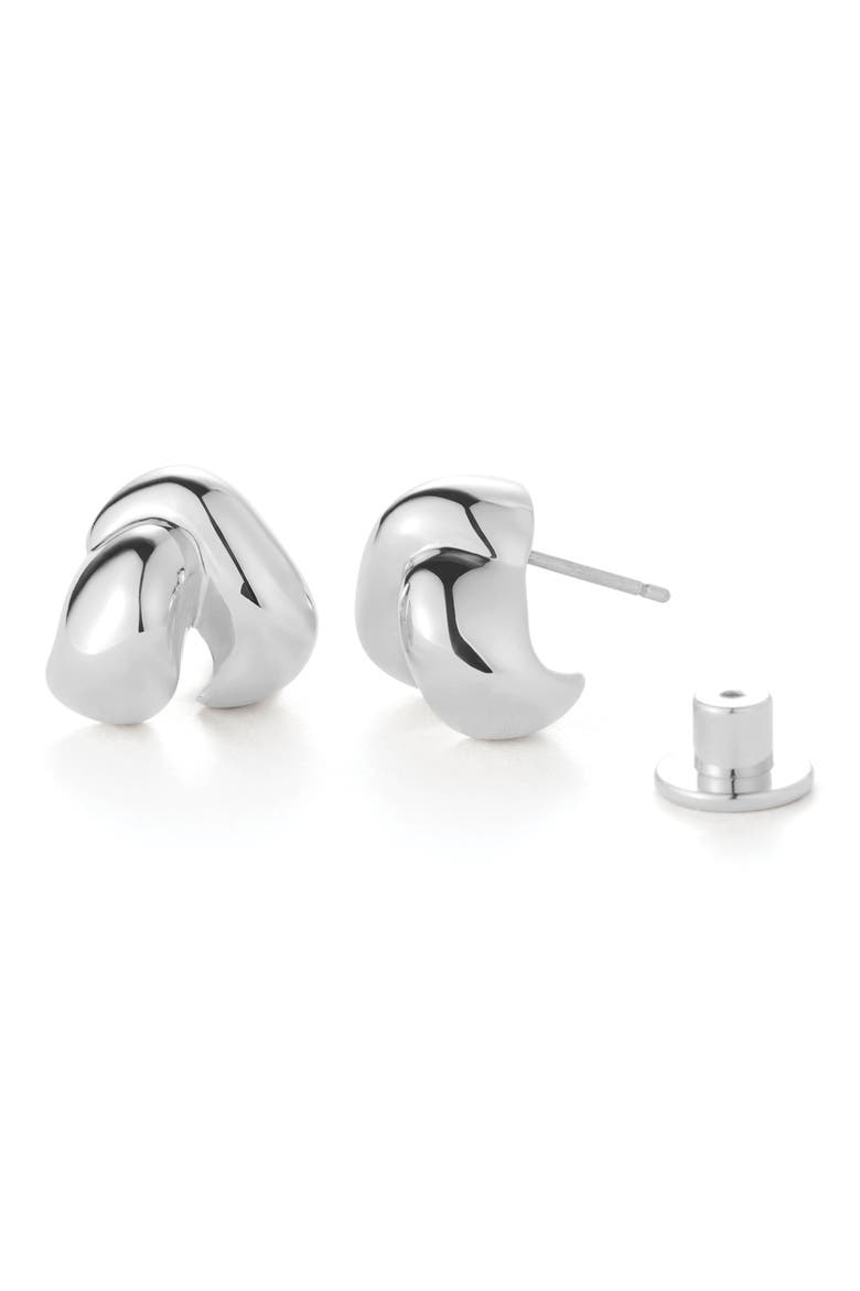 Beatrix Earrings, Alternate, color, HIGH POLISH SILVER