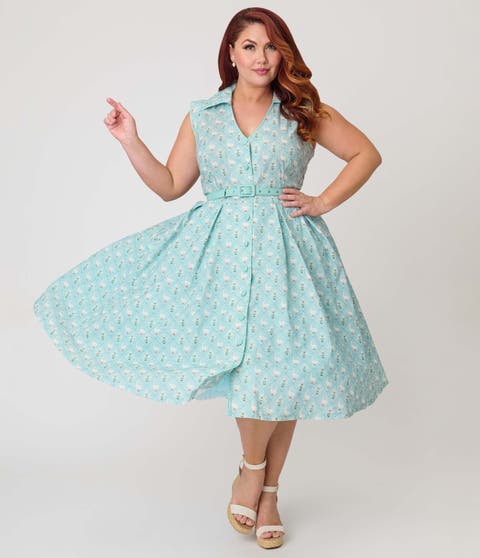 Plus Size Shirt Swing Dress