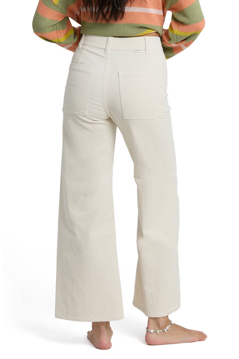 Free Fall Mid Rise Wide Leg Twill Pants, Alternate, color, SEA SALT