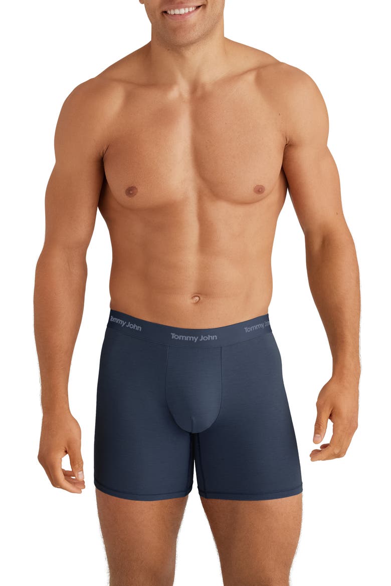 3-Pack Essential Second Skin Boxer Briefs, Alternate, color, DRESSBL/MON/CERULEAN