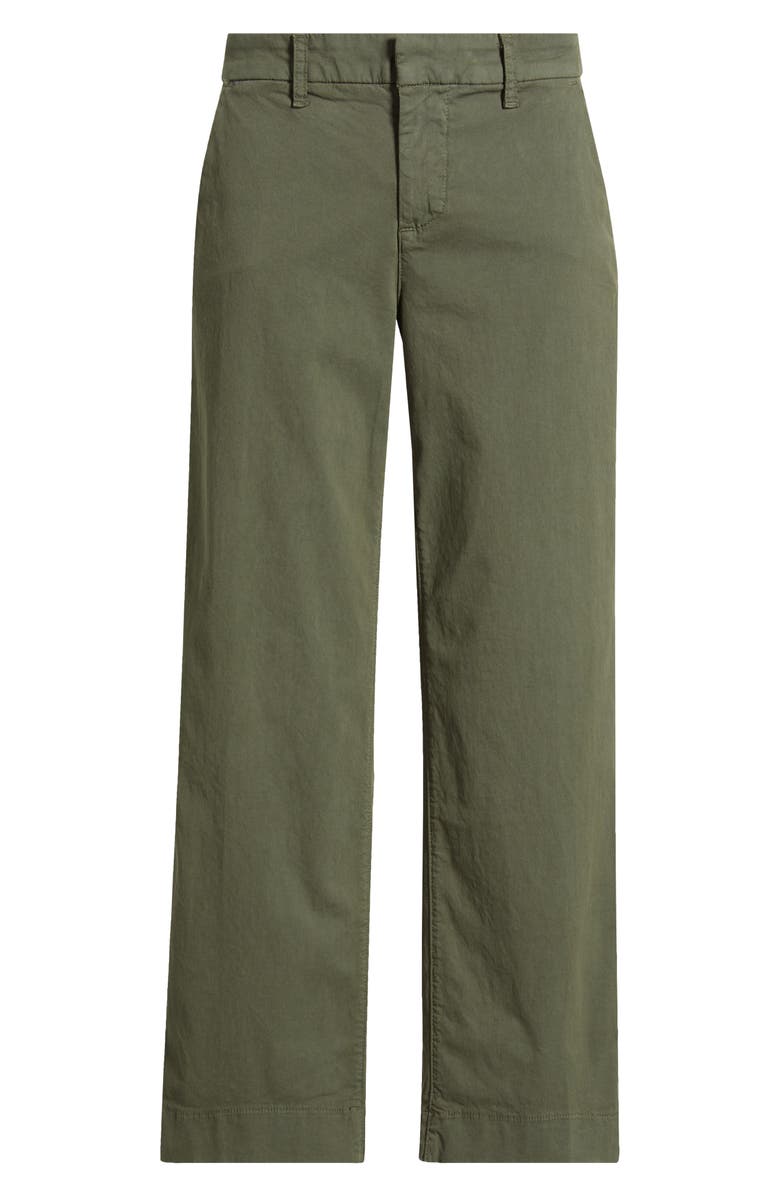 Frank & Eileen Westport The Italian Ankle Wide Leg Pants, Alternate, color, Army