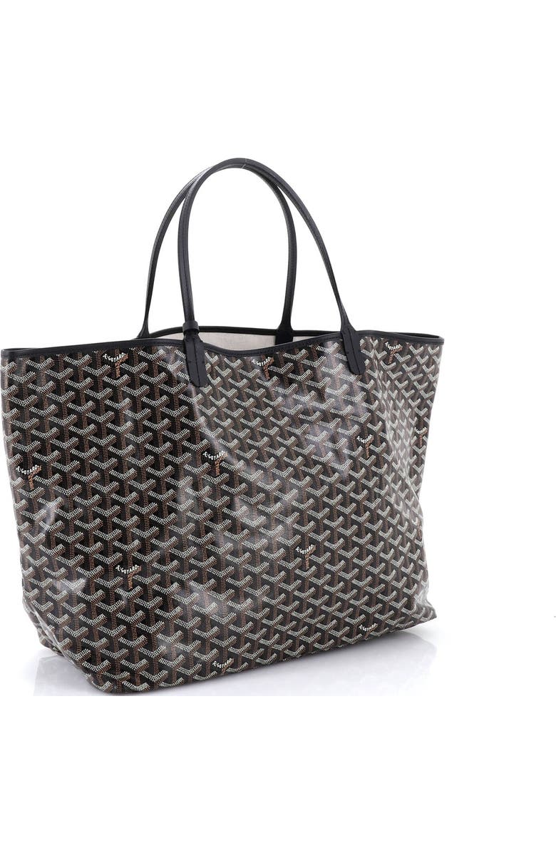Pre-Owned Goyard Saint Louis Tote Coated Canvas GM, Alternate, color, Black