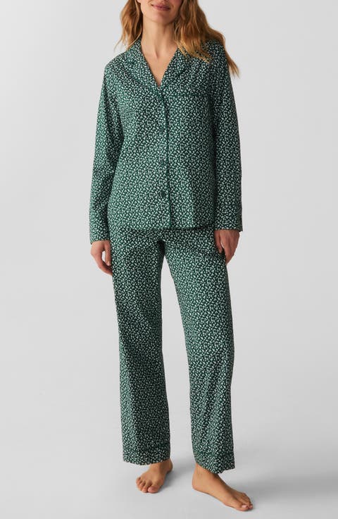 Floral Cotton Poplin Pajamas