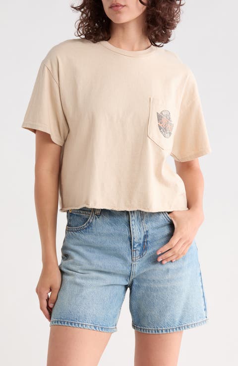 Ford Pocket Flathead Crop Cotton T-Shirt