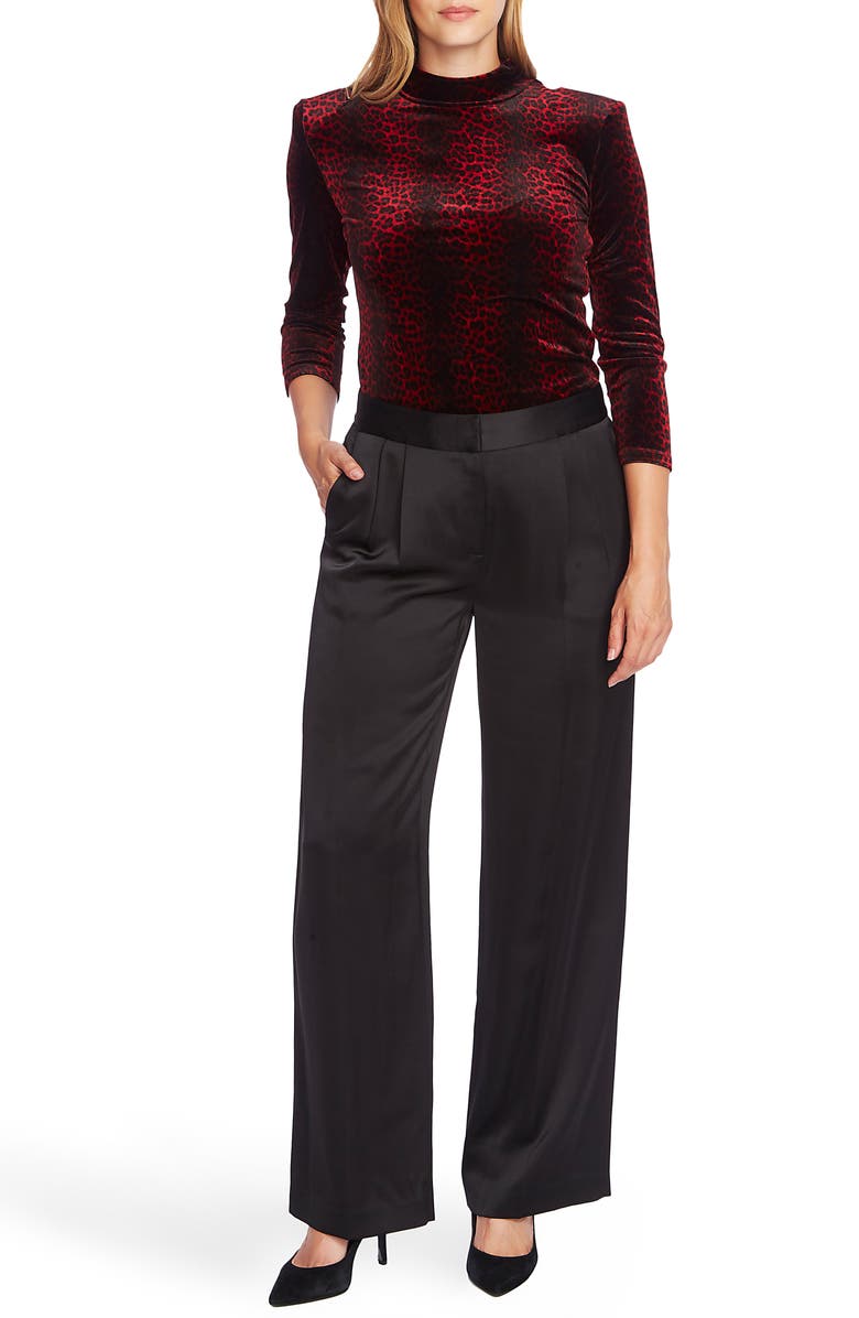 Vince Camuto Wide Leg Satin Pants, Alternate, color,