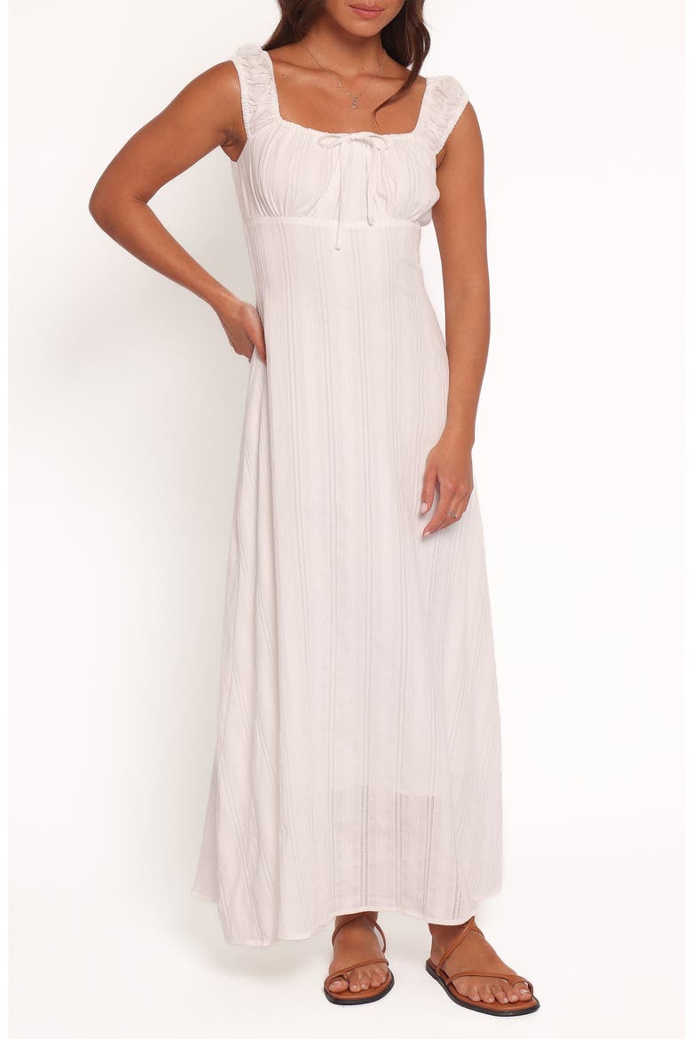 Jessalyn Sleeveless Maxi Dress, Main, color, WHITE