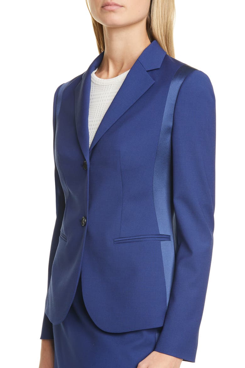 Jatemisa Stretch Wool Jacket, Alternate, color, OCEAN