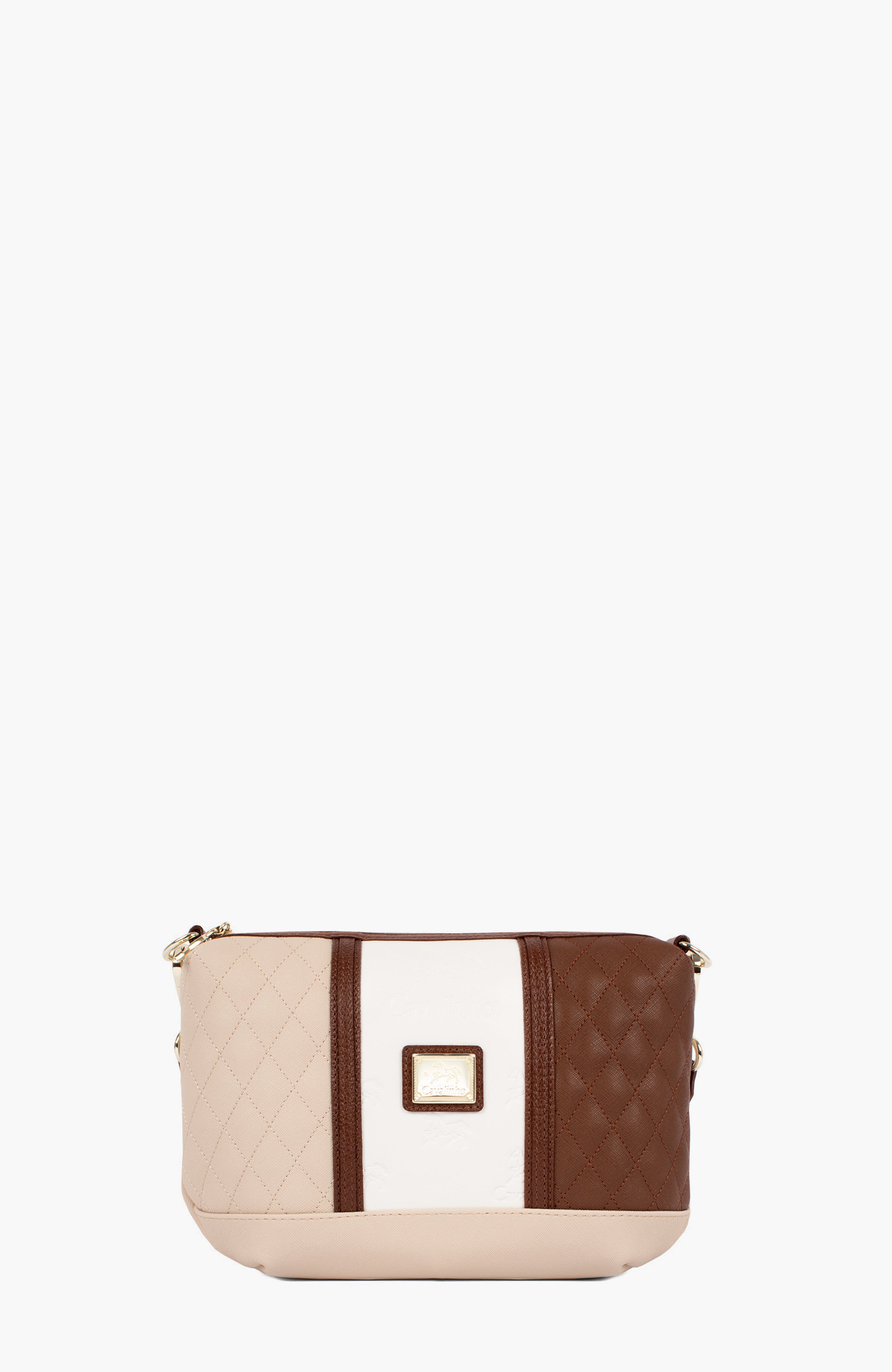 Sublime 401 Crossbody Bag, Main, color, Camel Brown / Beige / White
