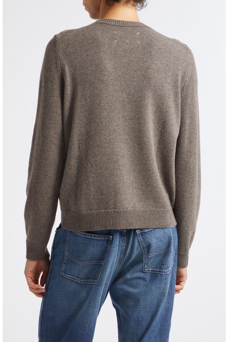 Fuse Trompe L'Oeil Virgin Wool Sweater, Alternate, color, MUD/ ECRU