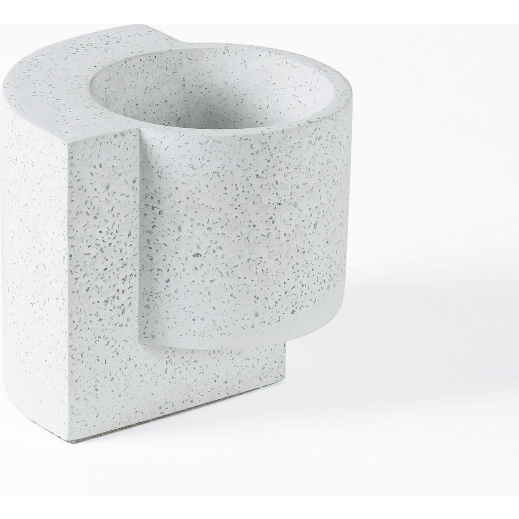 Tortuga Forma Platform Planter Concrete In Gray