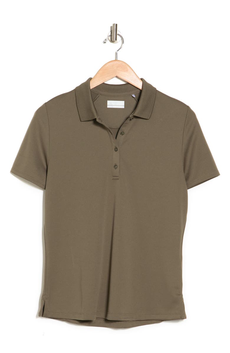 Callaway Essential Solid Knit Golf Polo, Alternate, color, Industrial Green
