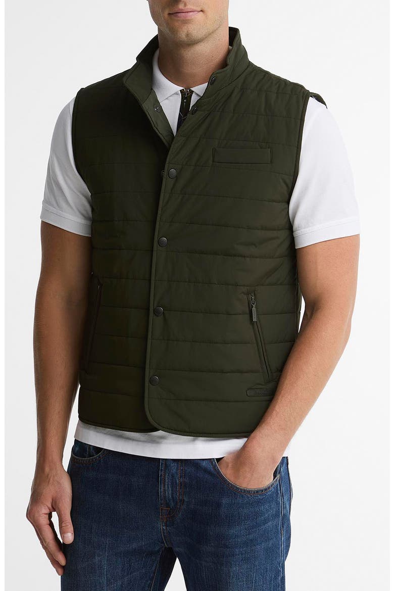 Palmo Quilted Gilet, Main, color, SAGE