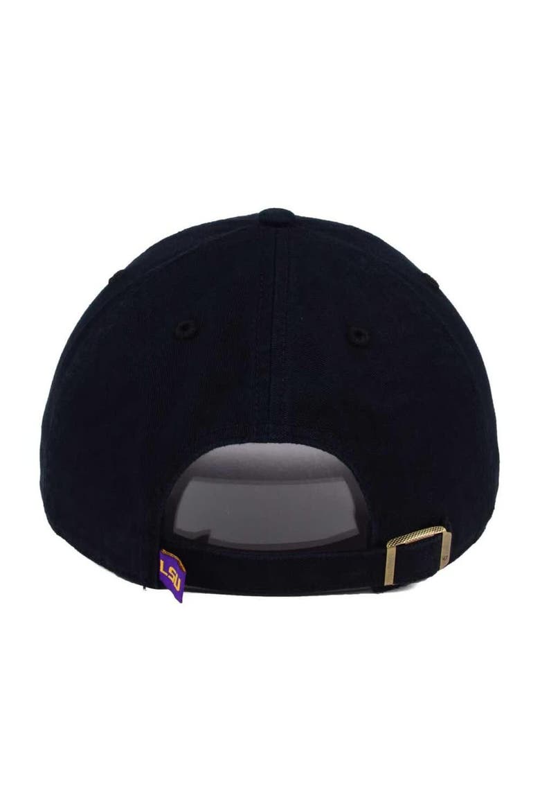 Men's '47 Black LSU Tigers Clean Up Adjustable Hat, Alternate, color, Black